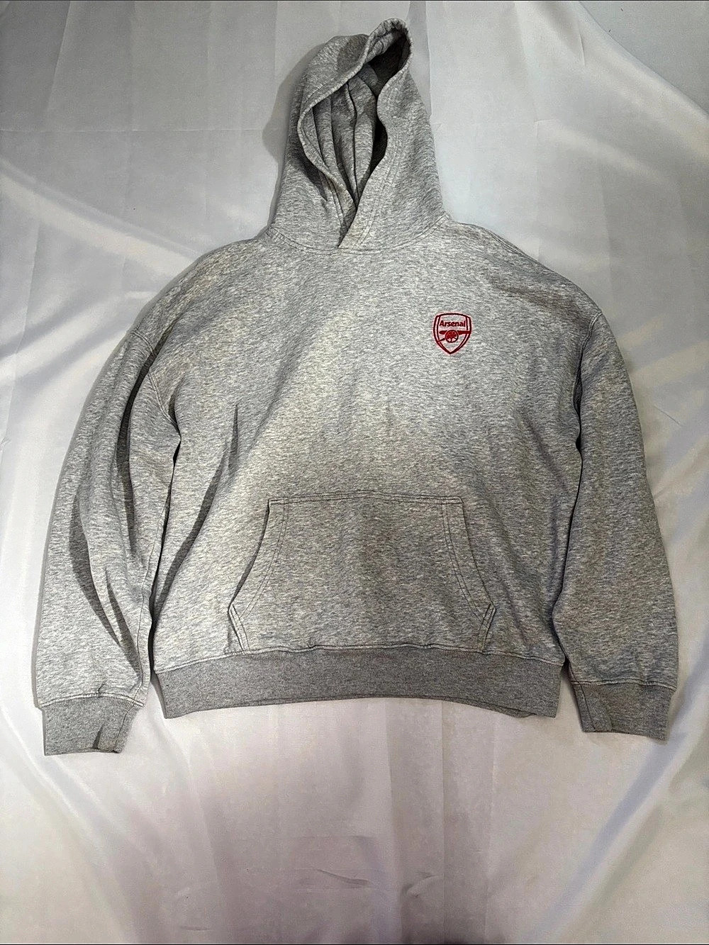 Arsenal Gray Hoodie Size Large Like New